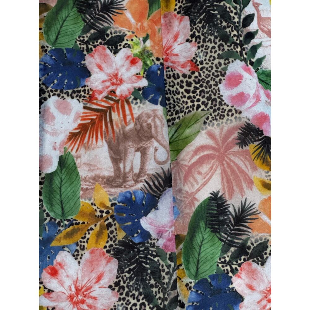 Hutch Leah Wrap Maxi Dress Sunset Floral Safari Print Boho Size M - Picture 9 of 14